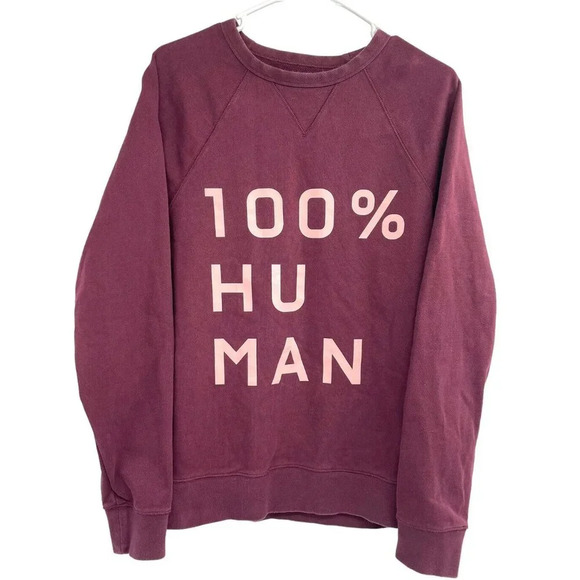 Everlane Tops - Everlane Womens Size Medium Sweatshirt The 100% Human Typography